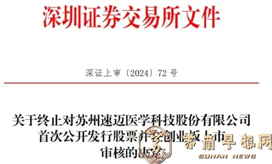 速迈医学终止创业板IPO 原拟募资5.1亿元海通证券保荐1.jpg