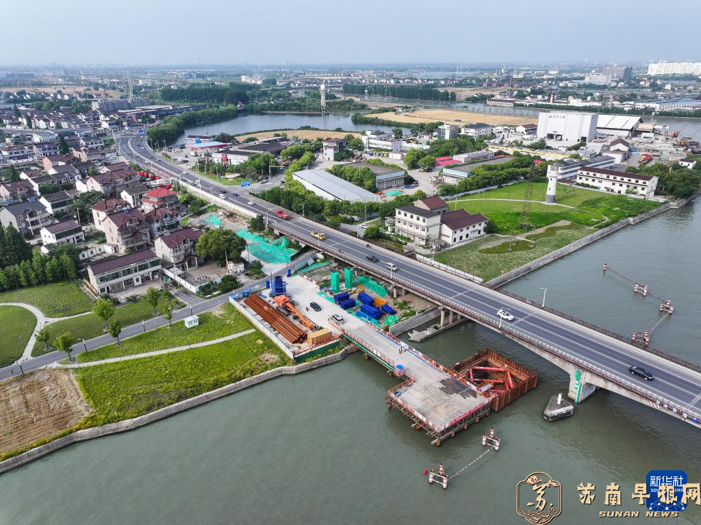 江苏苏州：长湖申线（江苏段）航道整治工程东段项目施工有序推进