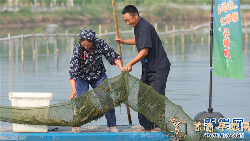 江苏连云港：大闸蟹抢&ldquo;鲜&rdquo;上市