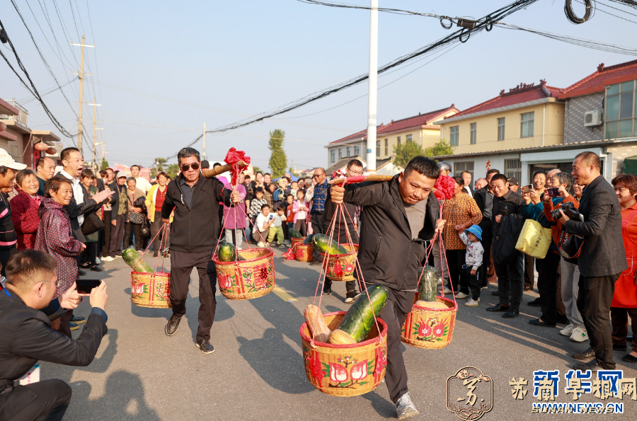 江苏泰州：农民丰收运动会趣味多
