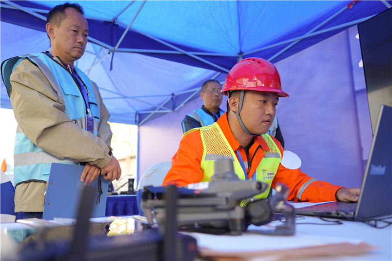 无人机巡检比赛现场。人民网记者 苗子健摄