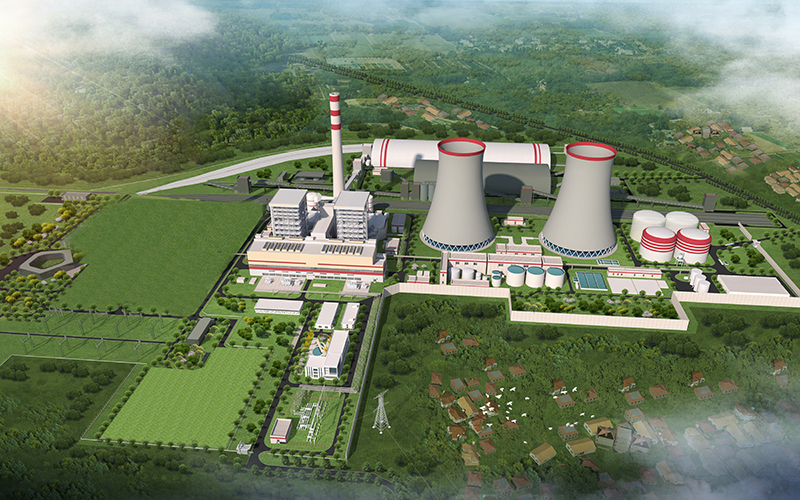 聚能发电项目效果图。 淮矿集团供图