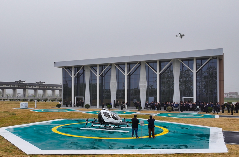 灌南民用无人机试飞运行基地。灌南县委宣传部供图