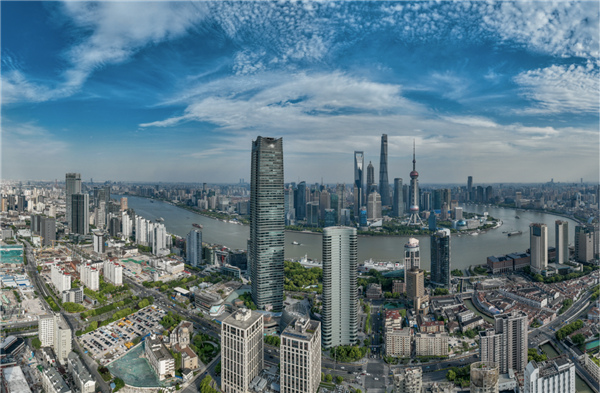 航拍北外滩。虹口区委宣传部供图