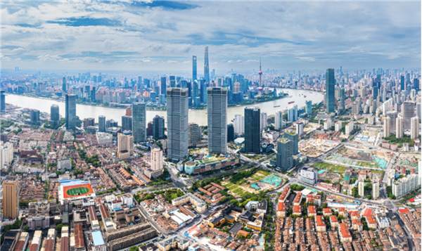 航拍北外滩。虹口区委宣传部供图